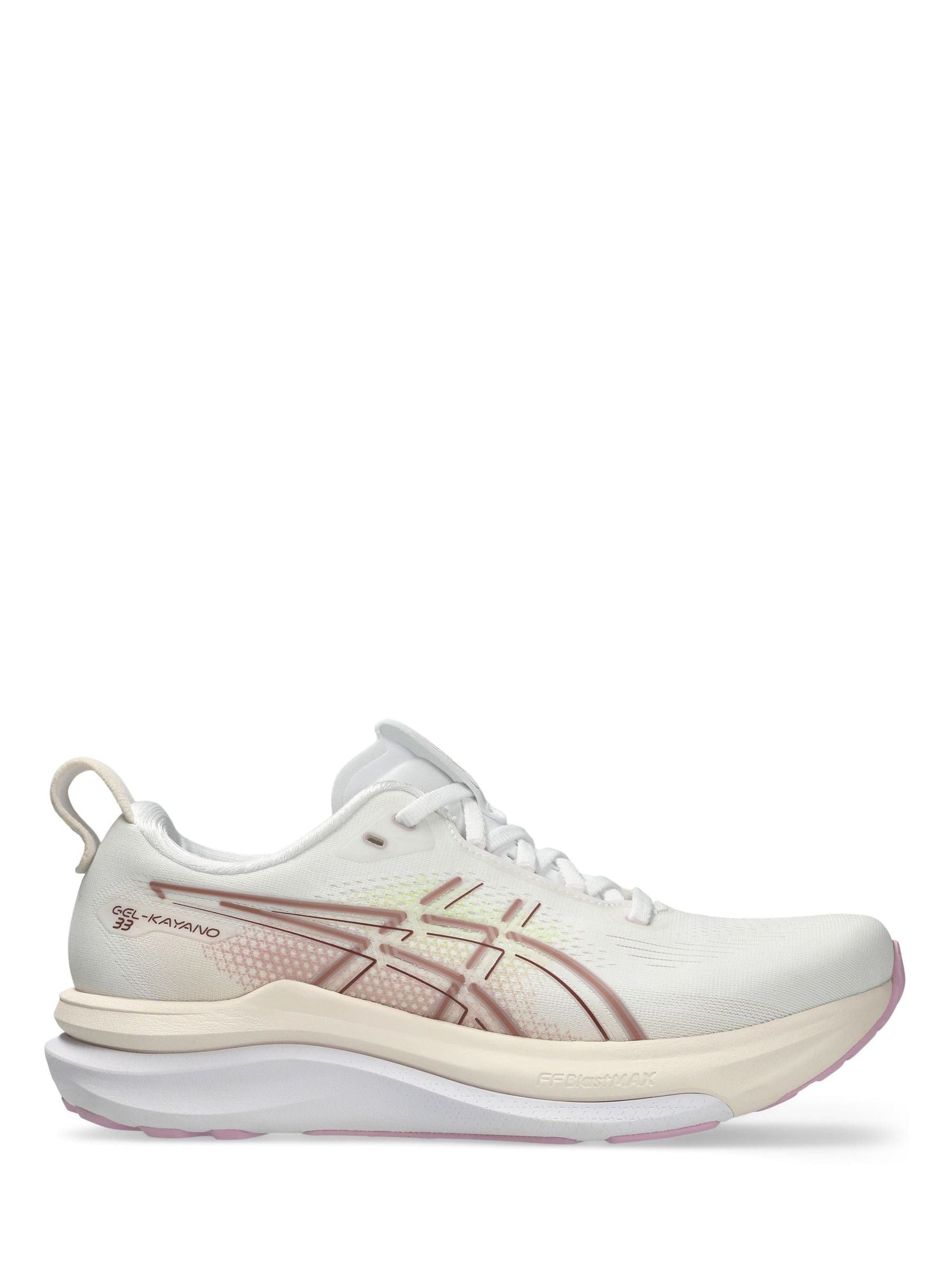 ASICS Fundo Branco Gel-Kayano 33 Running Trainers