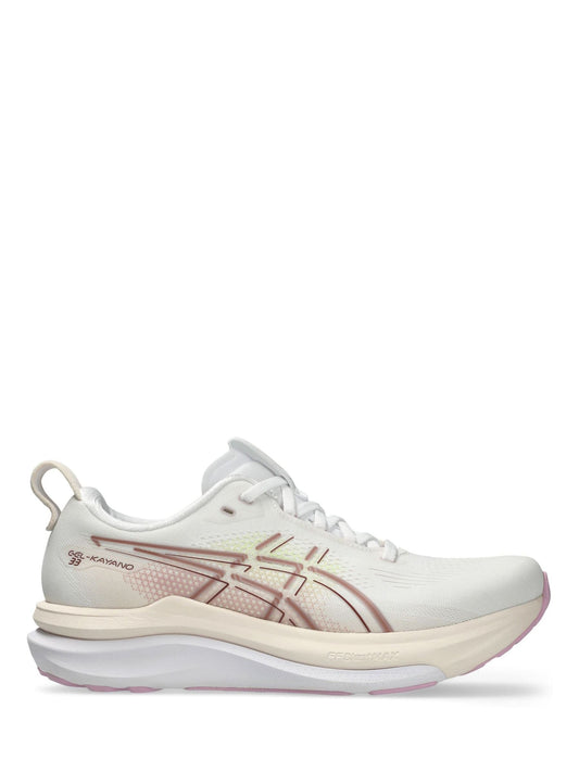 ASICS Fundo Branco Gel-Kayano 33 Running Trainers