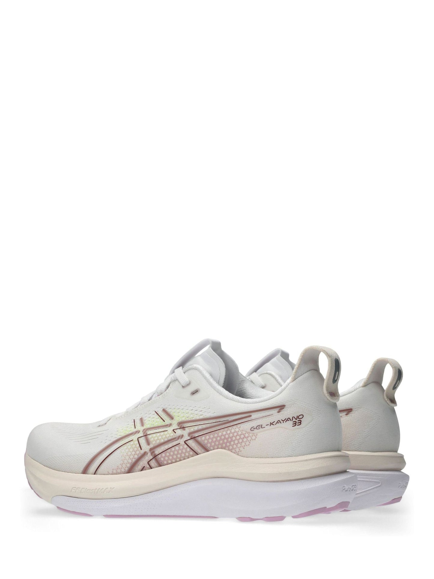 ASICS Fundo Branco Gel-Kayano 33 Running Trainers