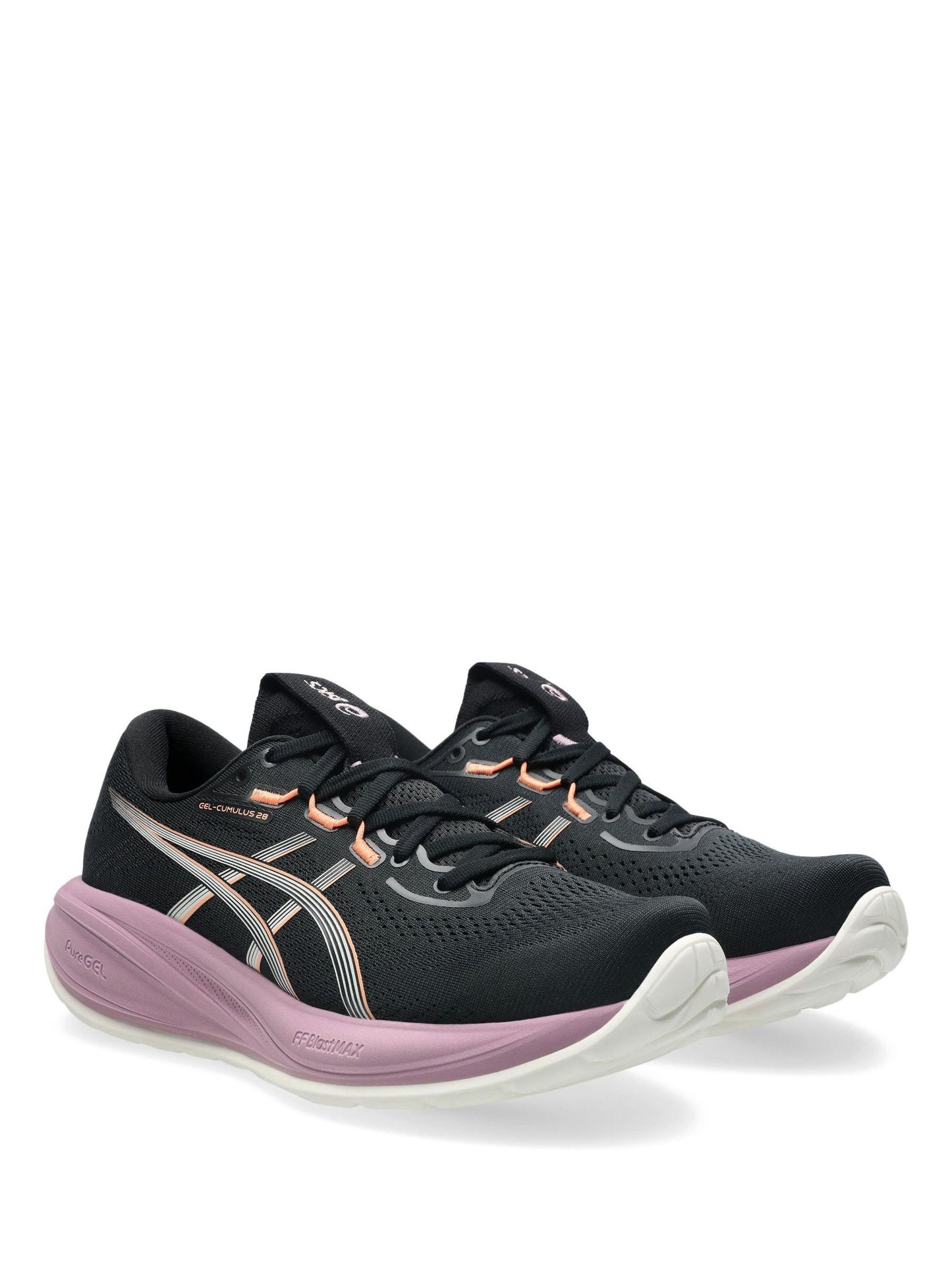 ASICS Preto/Rosa Gel-Cumulus 28  Running Trainers