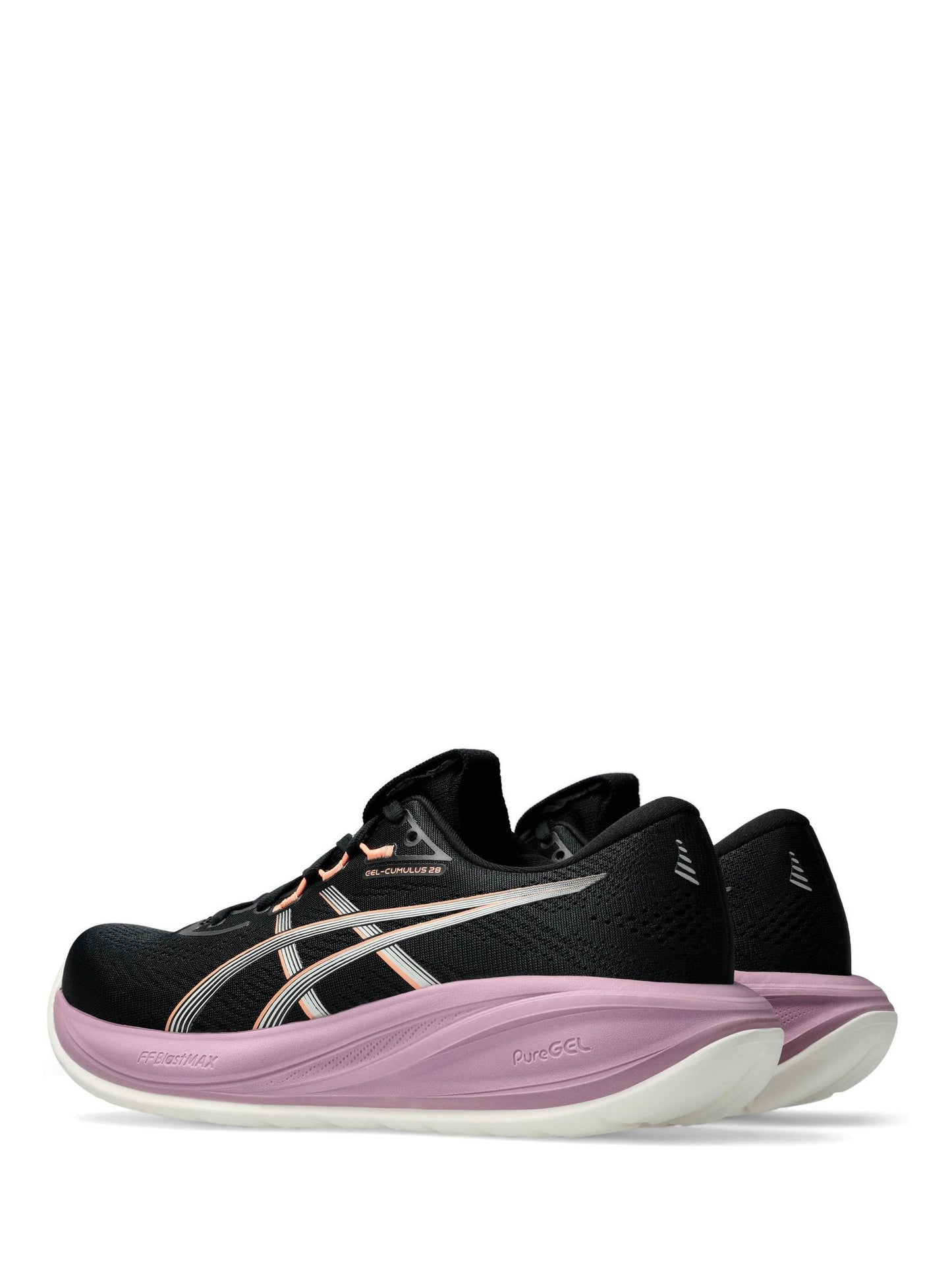 ASICS Preto/Rosa Gel-Cumulus 28  Running Trainers