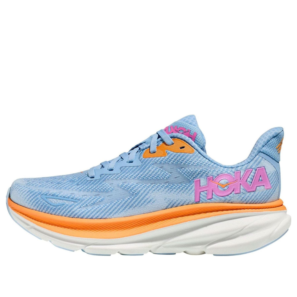HOKA ONE ONE Clifton 9 Wide 'Azul Aéreo' - Mulher